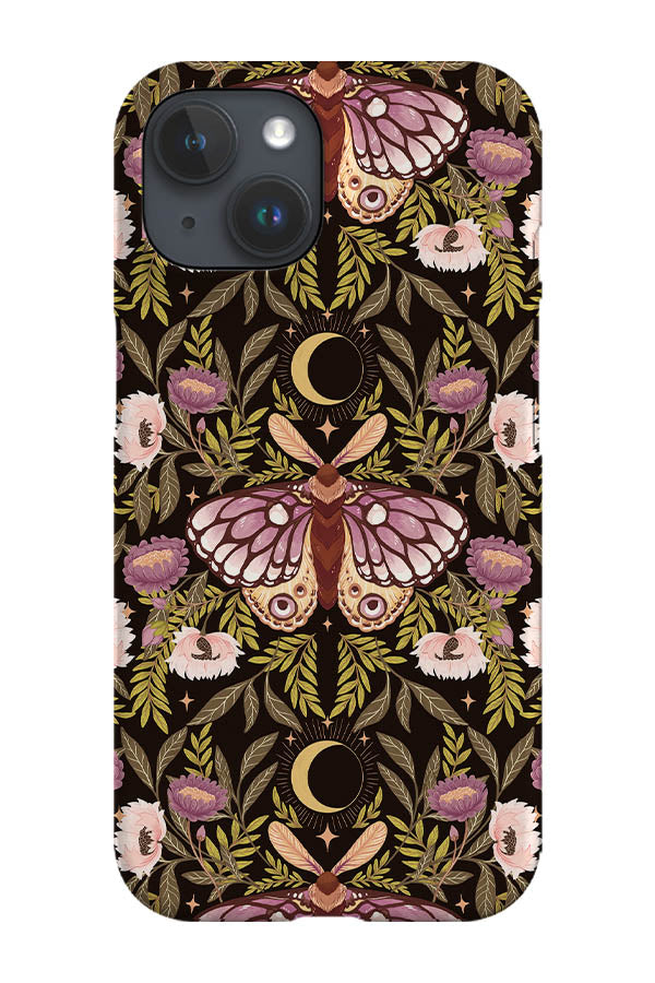 RoyalCovers.uk - Countryside Garden Night Moth by Serena Archetti Phone Case (Black)