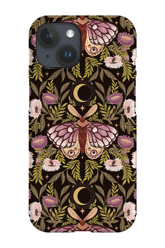 RoyalCovers.uk - Countryside Garden Night Moth by Serena Archetti Phone Case (Black)