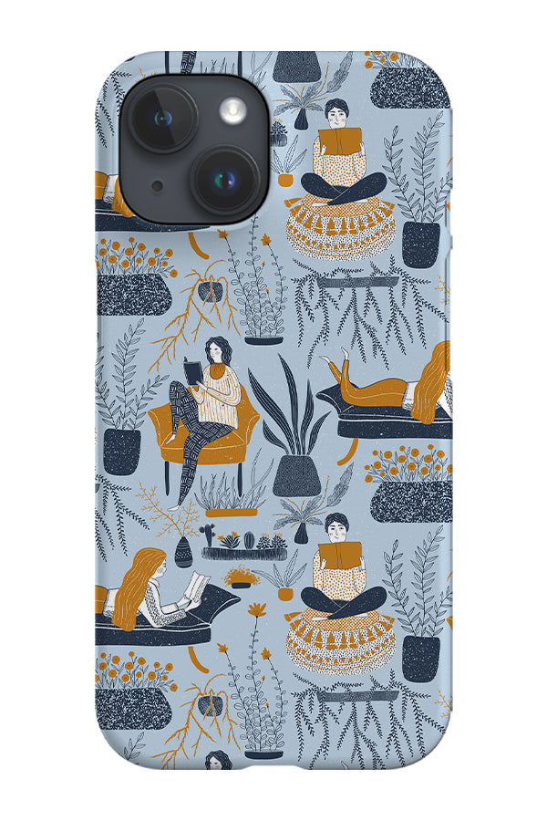 RoyalCovers.uk - Cozy Reading by Denes Anna Design Phone Case (Blue)