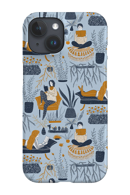 RoyalCovers.uk - Cozy Reading by Denes Anna Design Phone Case (Blue)