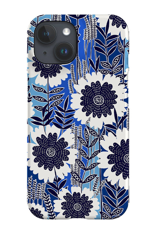 RoyalCovers.uk - Retro Garden by Rachel Parker Phone Case (Blue)