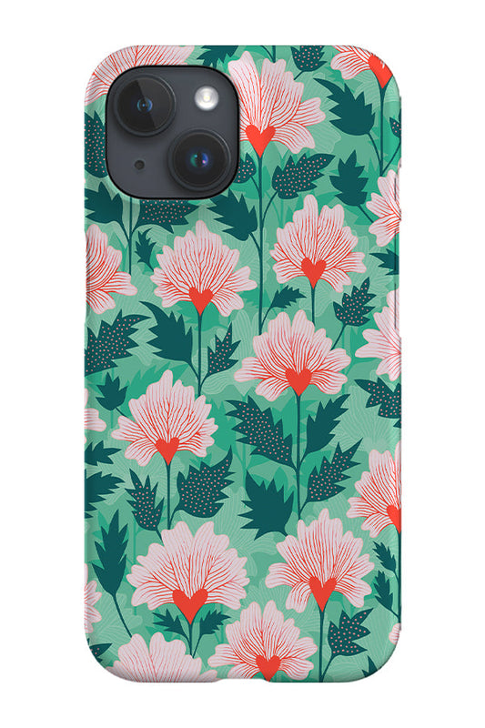 RoyalCovers.uk - Hoya Hearts by Rachel Parker Phone Case (Green)