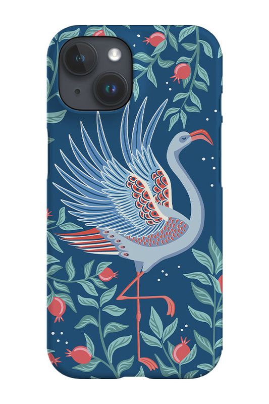 RoyalCovers.uk - Flamingo and Pomegranate by Vivian Hasenclever Phone Case (Blue)