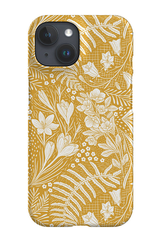 RoyalCovers.uk - Forest Flowers Paisley by Denes Anna Design Phone Case (Yellow)