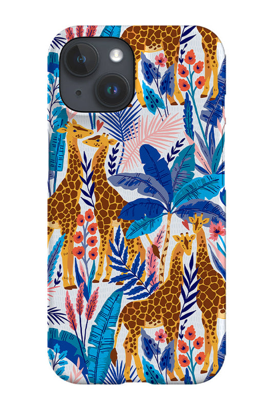 RoyalCovers.uk - Giraffes By Maria Galybina Phone Case (Blue)