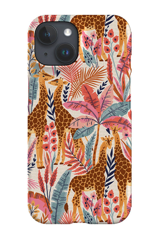 RoyalCovers.uk - Giraffes By Maria Galybina Phone Case (Pink)