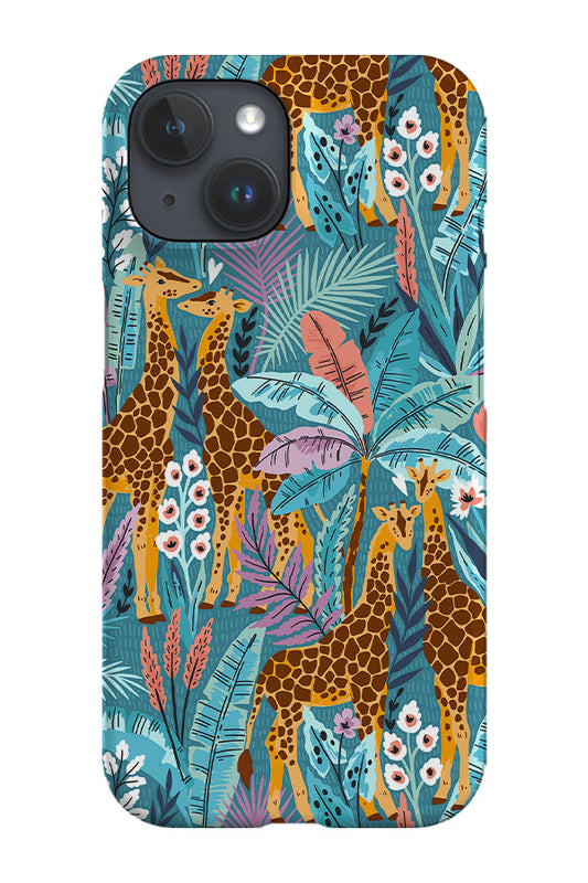 RoyalCovers.uk - Giraffes By Maria Galybina Phone Case (Turquoise)