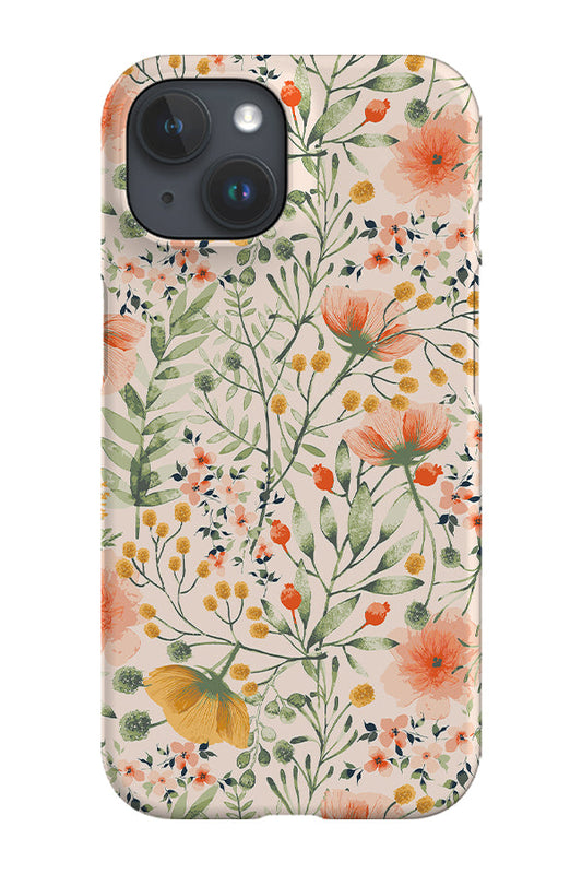 RoyalCovers.uk - Hand Drawn Florals by Garabateo Phone Case (Beige)