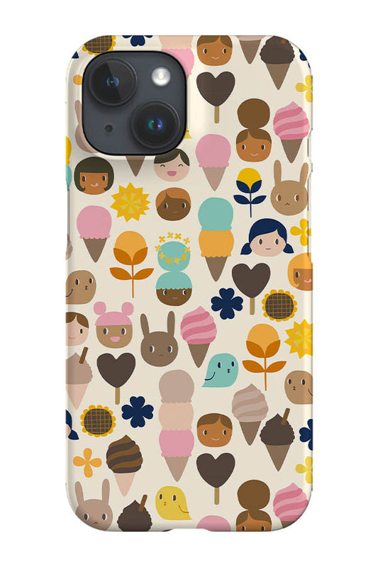 RoyalCovers.uk - Ice Cream Afternoon by Cecilia Mok Phone Case (Beige)