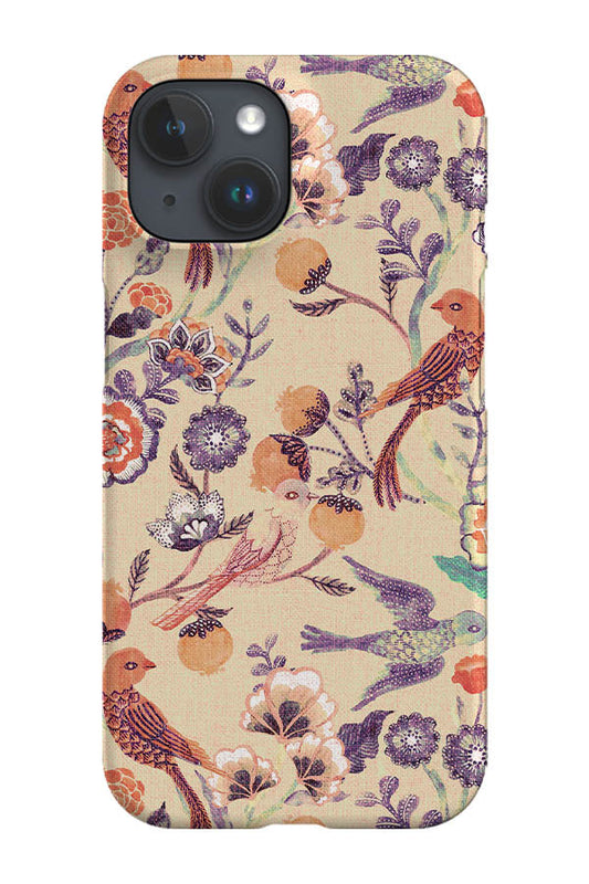 RoyalCovers.uk - Indian Chintz by Cecilia Mok Phone Case (Beige)