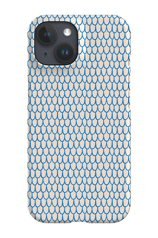 RoyalCovers.uk - Fish Scale Scribble by Kayla Ann Phone Case (Blue)