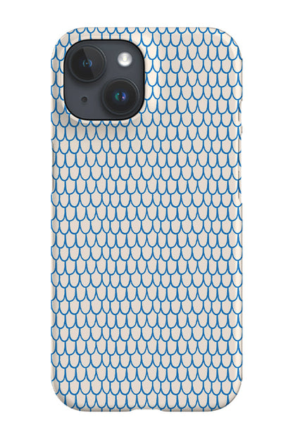 RoyalCovers.uk - Fish Scale Scribble by Kayla Ann Phone Case (Blue)