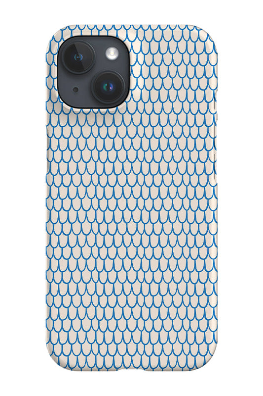 RoyalCovers.uk - Fish Scale Scribble by Kayla Ann Phone Case (Blue)