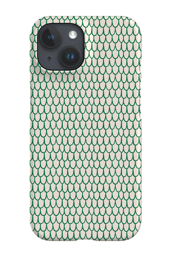 RoyalCovers.uk - Fish Scale Scribble by Kayla Ann Phone Case (Green)