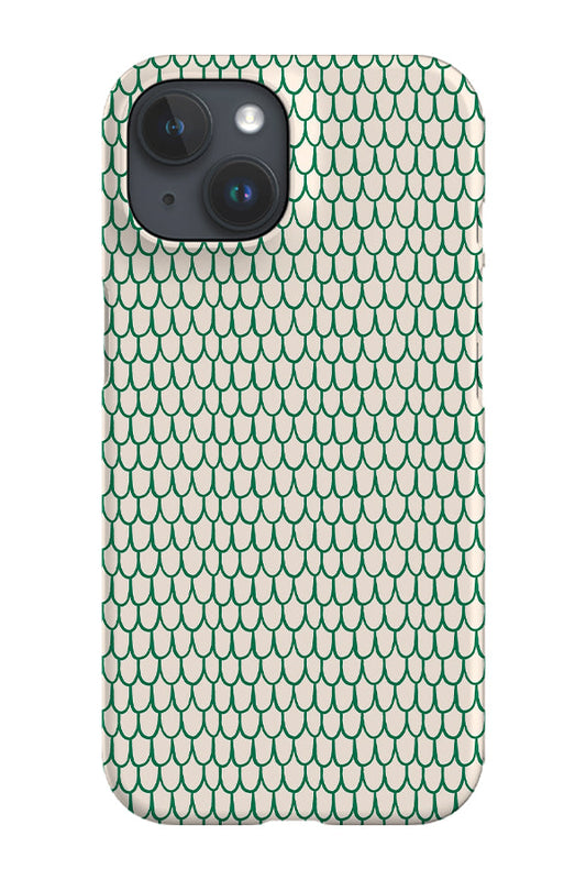 RoyalCovers.uk - Fish Scale Scribble by Kayla Ann Phone Case (Green)