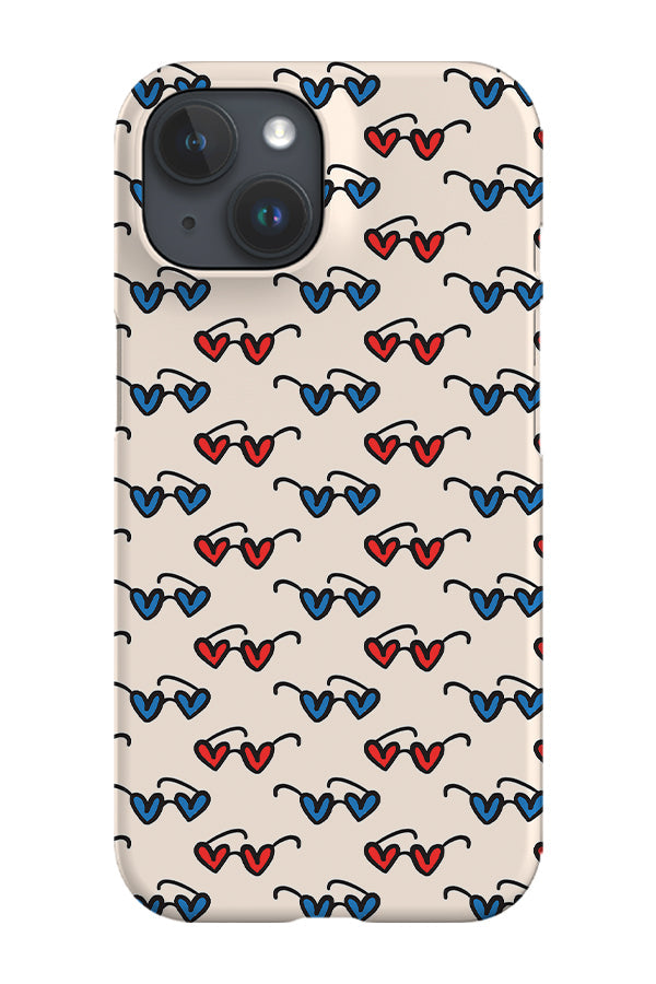RoyalCovers.uk - Heart Eye Sunglasses by Kayla Ann Phone Case (Beige)