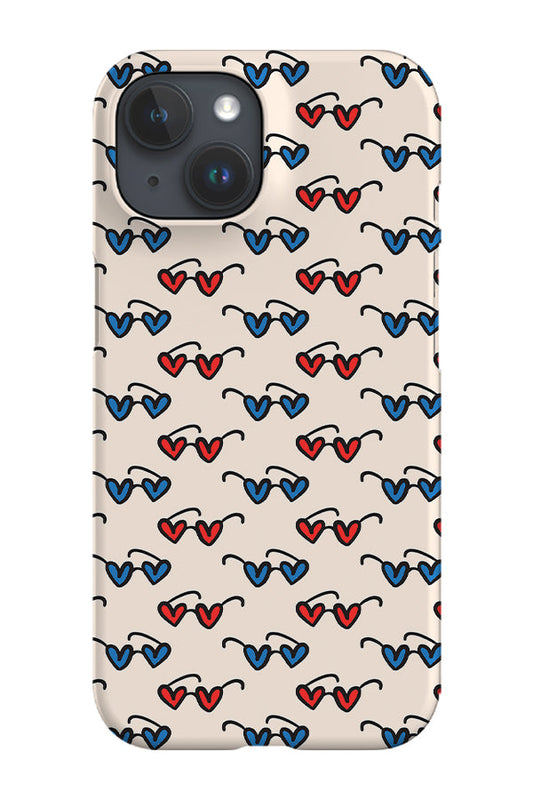 RoyalCovers.uk - Heart Eye Sunglasses by Kayla Ann Phone Case (Beige)