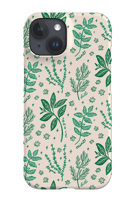 RoyalCovers.uk - Summer Herbs by Kayla Ann Phone Case (Beige Green)