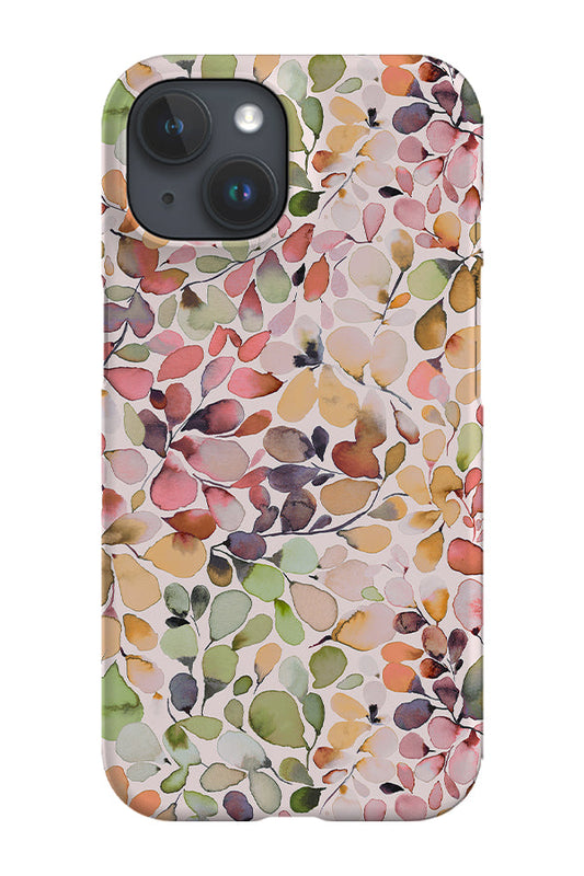 RoyalCovers.uk - Leafy Multicolour Leaves By Ninola Design Phone Case (Neutral)