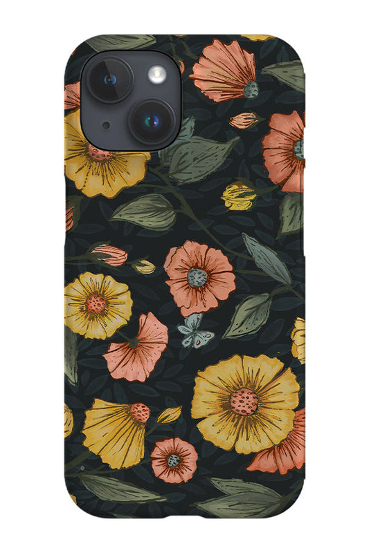 RoyalCovers.uk - Moody Dark Floral by Becca Story Smith Phone Case (Black)