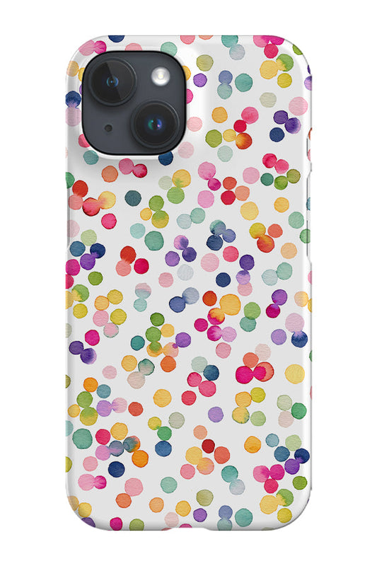 RoyalCovers.uk - Multicolour Geometric Confetti Dots By Ninola Design Phone Case (Colourful)