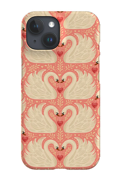 RoyalCovers.uk - My Swan and Only Valentine By Rebecca Elfast Phone Case (Pink)