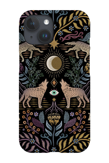 RoyalCovers.uk - Mystical Grey Wolves by Misentangledvision Phone Case (Black)