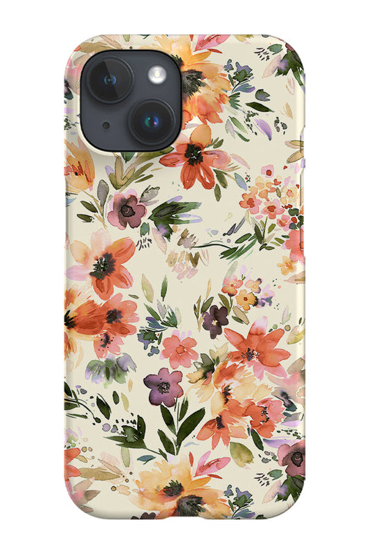 RoyalCovers.uk - Painterly Tropical Flowers By Ninola Design Phone Case (Beige)