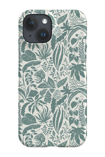 RoyalCovers.uk - Pieces of Jungle by Michele Norris Phone Case (Green)