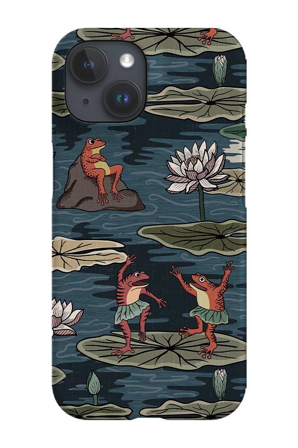 RoyalCovers.uk - Quirky Frogs by Misentangledvision Phone Case (Blue)