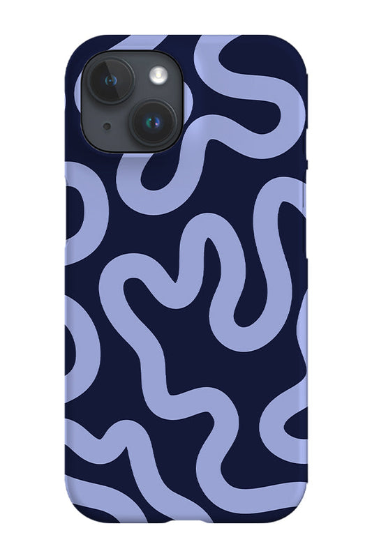 RoyalCovers.uk - Swirl Lines Abstract Phone Case (Blue)