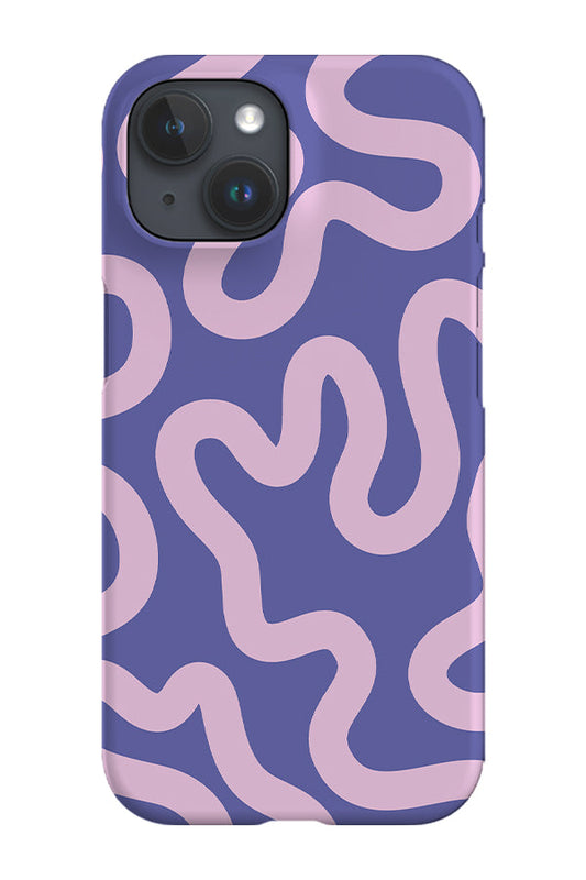 RoyalCovers.uk - Swirl Lines Abstract Phone Case (Purple)