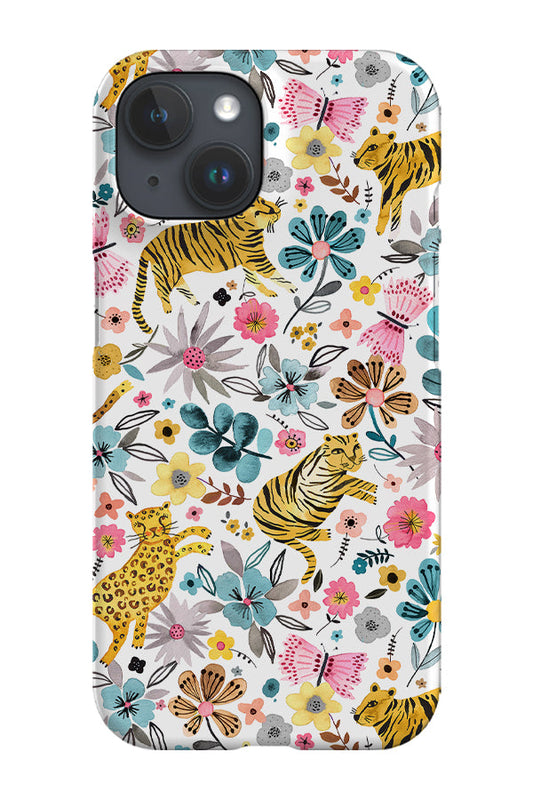 RoyalCovers.uk - Spring Tigers and Flowers By Ninola Design Phone Case (White)