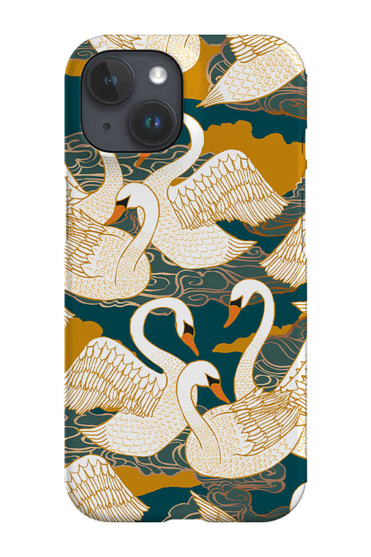 RoyalCovers.uk - Swans by Cecilia Mok Phone Case (Blue)
