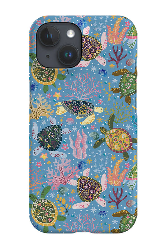 RoyalCovers.uk - Turtle's Secret Garden by Delively Dewi Phone Case (Blue)