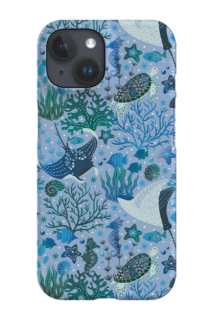 RoyalCovers.uk - Underwater Whimsy Garden by Delively Dewi Phone Case (Blue)