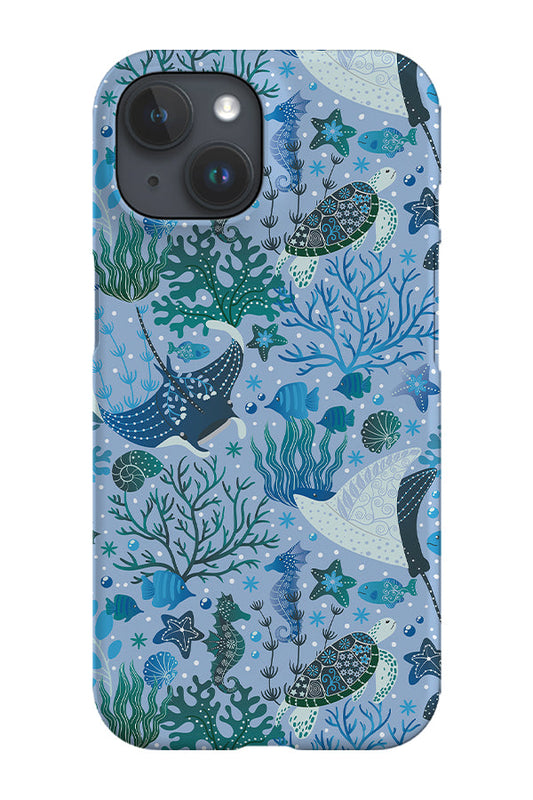 RoyalCovers.uk - Underwater Whimsy Garden by Delively Dewi Phone Case (Blue)