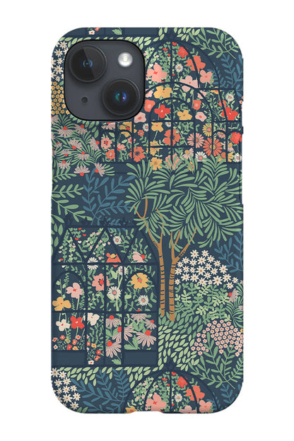 RoyalCovers.uk - Victorian Flowers Greenhouse by Garabateo Phone Case (Blue)