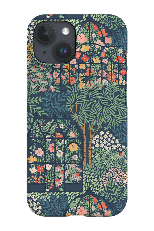 RoyalCovers.uk - Victorian Flowers Greenhouse by Garabateo Phone Case (Blue)