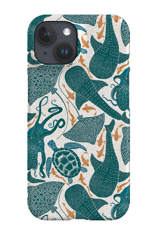 RoyalCovers.uk - Whale Shark Aqua by Denes Anna Design Phone Case (Blue)