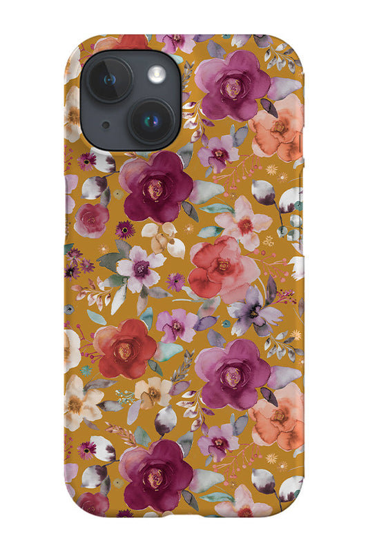 RoyalCovers.uk - Wintery Bouquets By Ninola Design Phone Case (Mustard)
