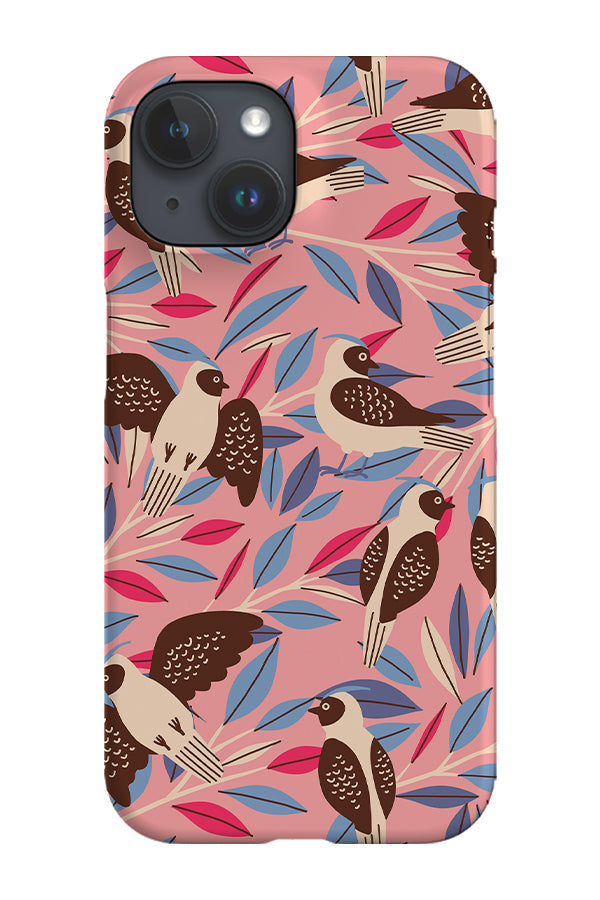 RoyalCovers.uk - Bird Chirp Forest By Rebecca Elfast Phone Case (Pink)