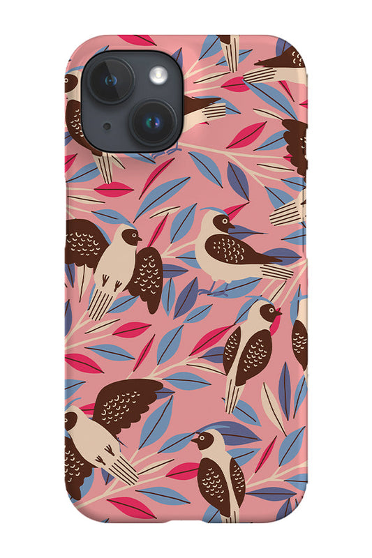 RoyalCovers.uk - Bird Chirp Forest By Rebecca Elfast Phone Case (Pink)