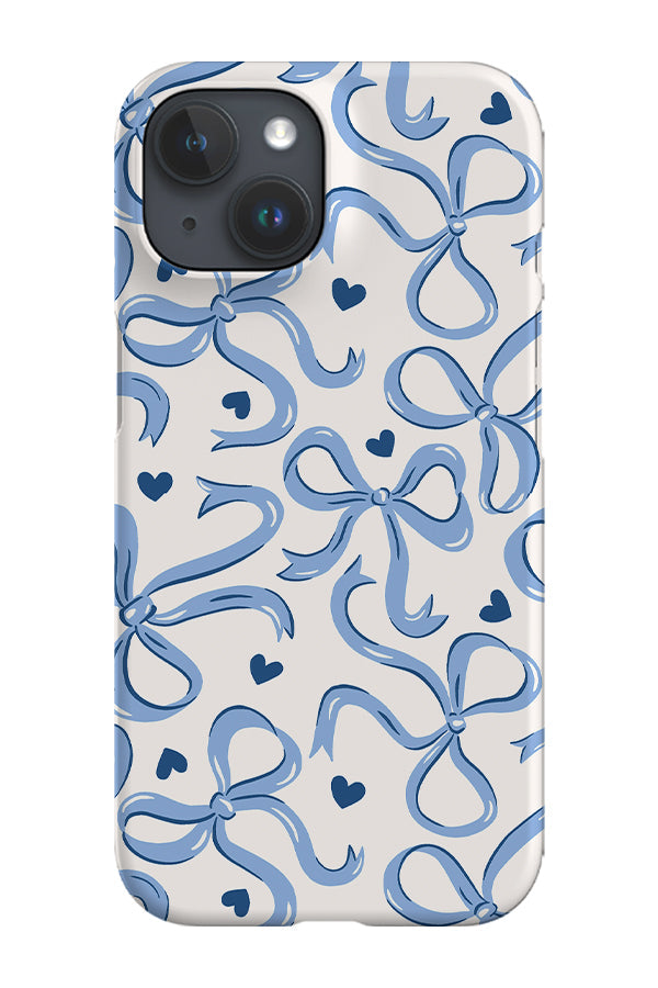 RoyalCovers.uk - Bows and Hearts by Vivian Hasenclever Phone Case (Blue)