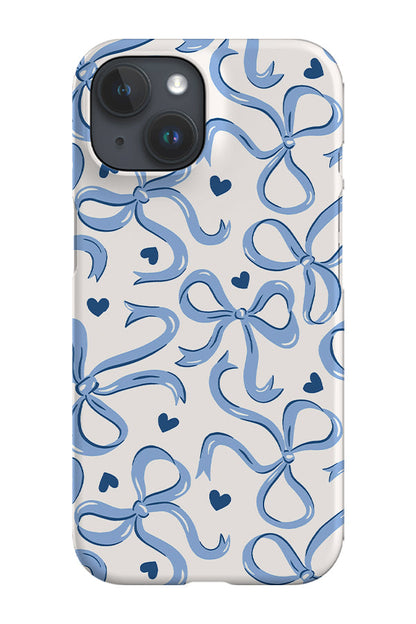 RoyalCovers.uk - Bows and Hearts by Vivian Hasenclever Phone Case (Blue)