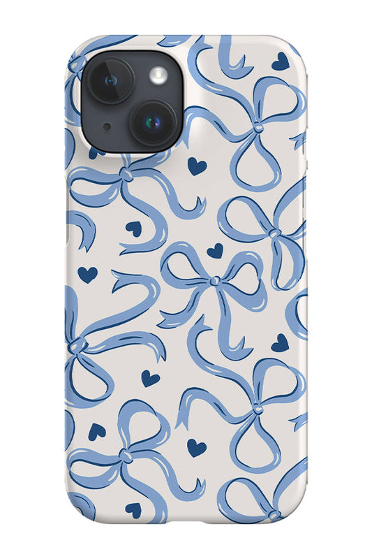 RoyalCovers.uk - Bows and Hearts by Vivian Hasenclever Phone Case (Blue)