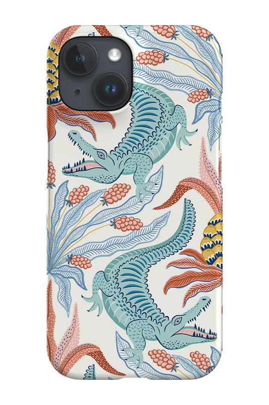 RoyalCovers.uk - Crocodiles by Vivian Hasenclever Phone Case (White)