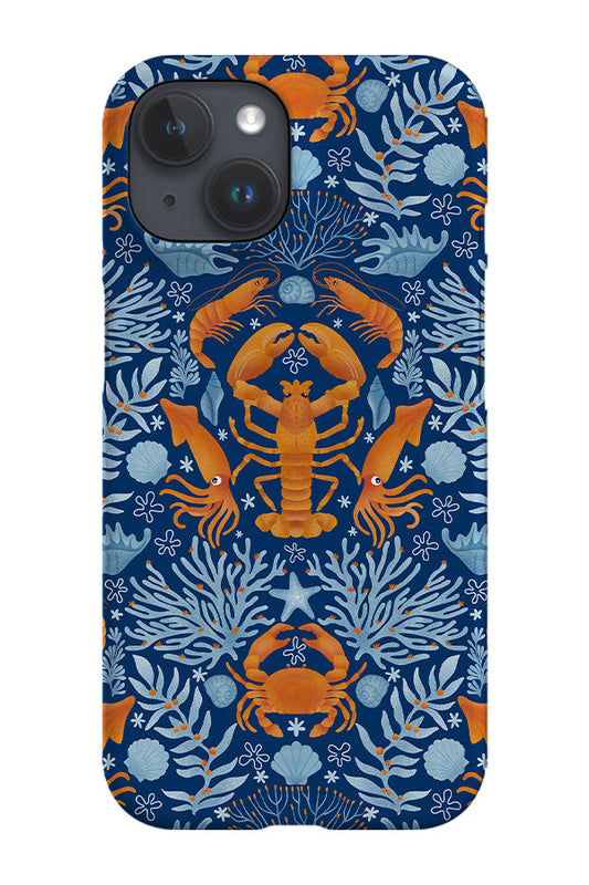 RoyalCovers.uk - Crustacea Mosaic by Delively Dewi Phone Case (Blue)