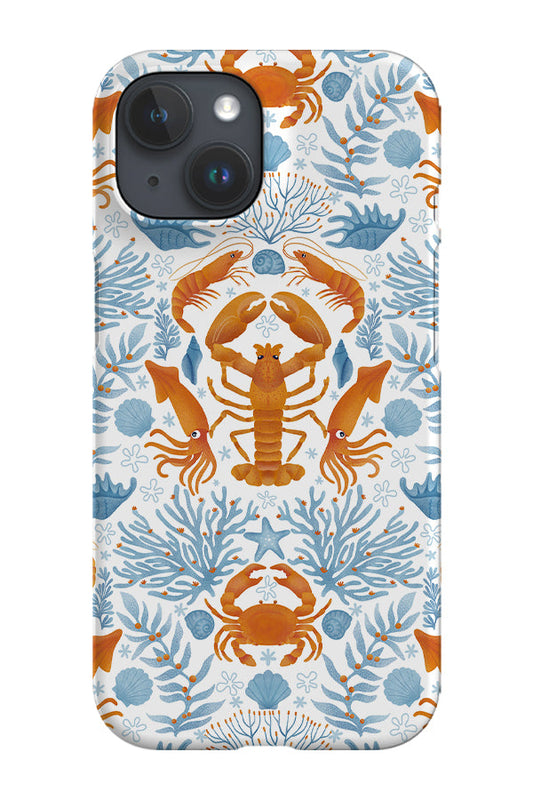 RoyalCovers.uk - Crustacea Mosaic by Delively Dewi Phone Case (White)