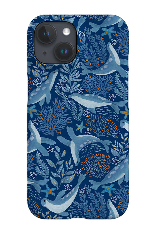 RoyalCovers.uk - Happy Seal by Delively Dewi Phone Case (Dark Blue)